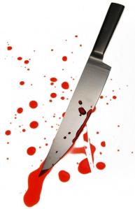 Bloody knife