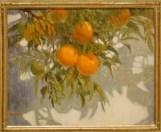 Oranges Against Shadows Watercolor